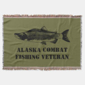 Alaska Combat Vissen Veteran Deken (Voorkant)