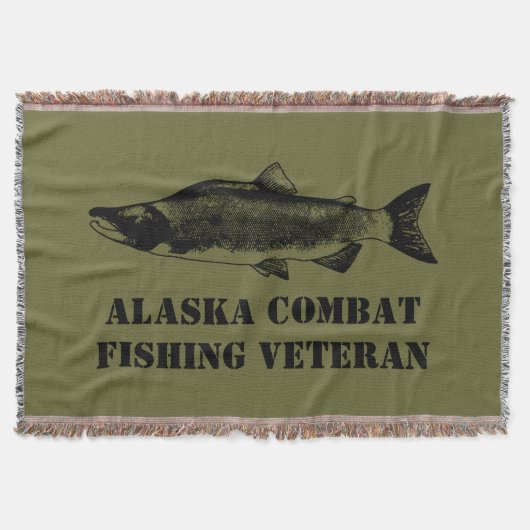 Alaska Combat Vissen Veteran Deken (Voorkant)