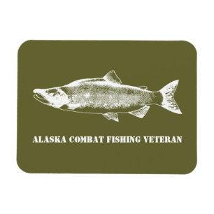 Alaska Combat Vissen Veteran Magneet