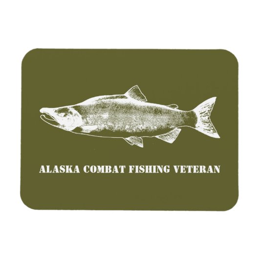 Alaska Combat Vissen Veteran Magneet (Horizontaal)