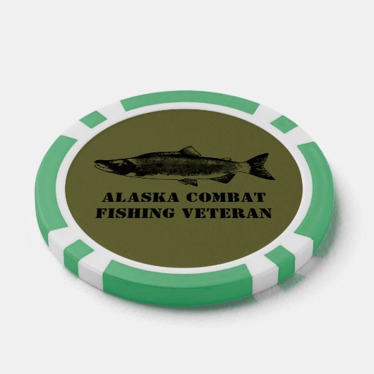 Alaska Combat Vissen Veteran Poker Chips (Enkel)