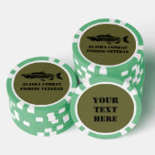 Alaska Combat Vissen Veteran Poker Chips (Opstapeling)