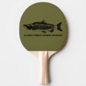 Alaska Combat Vissen Veteran Tafeltennisbatje (Voorkant)