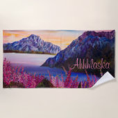 Alaska Cotton Snoep Mountain Beach Handdoek (Voorkant)