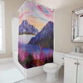 Alaska Cotton Snoep Mountain Shower Gordijn (In situ)