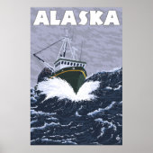 Alaska - Crab Boat Poster (Voorkant)