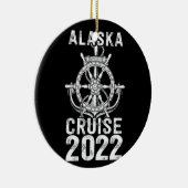 Alaska Cruise 2022 Gedekt Keramisch Ornament (Rechts)