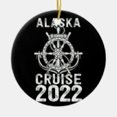 Alaska Cruise 2022 Gedekt Keramisch Ornament (Voorkant)