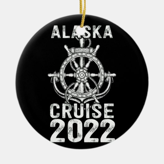 Alaska Cruise 2022 Gedekt Keramisch Ornament (Voorkant)