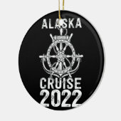 Alaska Cruise 2022 Gedekt Keramisch Ornament (Links)