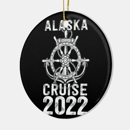 Alaska Cruise 2022 Gedekt Keramisch Ornament (Links)