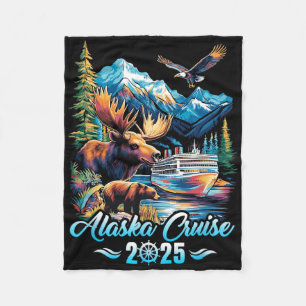 Alaska-cruise 2025 bijpassende familie vrienden gr fleece deken