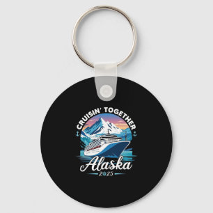 Alaska-cruise 2025 Familie Vrienden Groep Alaskaan Sleutelhanger