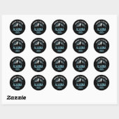 Alaska Cruise 2025 Familie Vrienden Vakantie Reize Ronde Sticker (Vel)