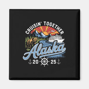 Alaska-cruise 2025 Familie Zomer Vakantie Reis M Magneet