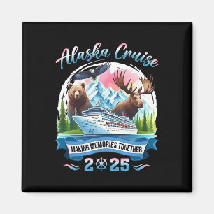 Alaska-cruise 2025 Herinneringen Maken Samen Groep Magneet