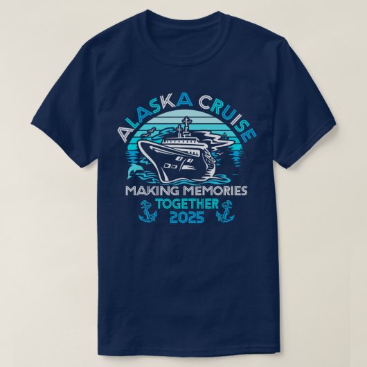 Alaska Cruise 2025 Matching Family Group Alaska CR T-shirt (Design voorkant)