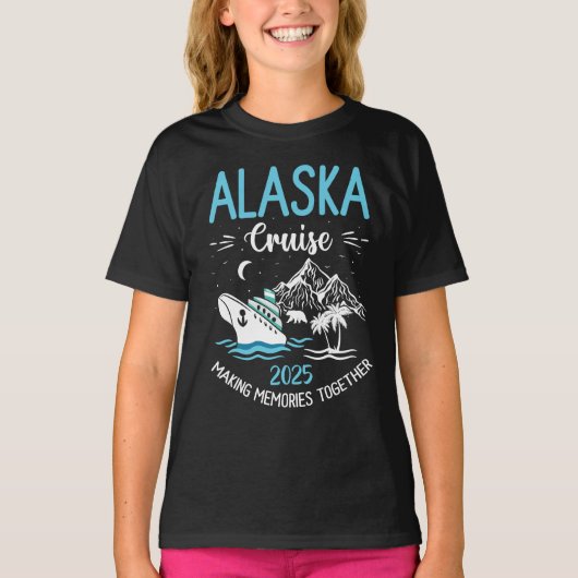 Alaska Cruise 2025 Matching Family T-shirt (Voorkant)