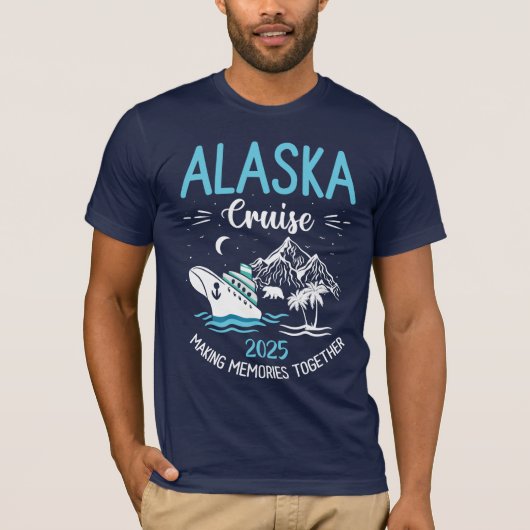 Alaska Cruise 2025 Matching Family T-shirt (Voorkant)