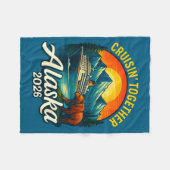 Alaska Cruise 2026 Cruisin Together Matching Famil Fleece Deken (Voorkant (Horizontaal))