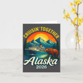 Alaska Cruise 2026 Cruisin Together Matching Famil Kaart (Gele Bloem)
