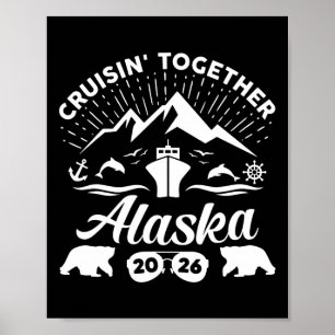 Alaska-cruise 2026 Familie Zomer Vakantie Reis M Poster