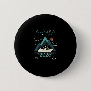 Alaska-cruise 2026 - Gezinsvakantie Ronde Button 5,7 Cm