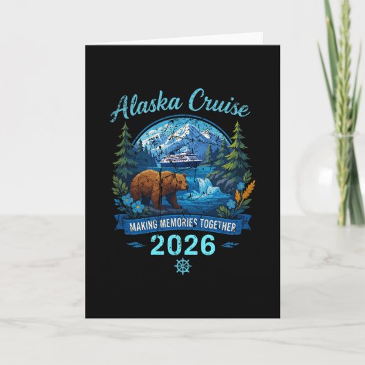 Alaska Cruise 2026 Making Memories Together Design Kaart (Voorkant)