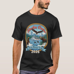 Alaska-cruise 2026 vrienden en familie bij elkaar t-shirt