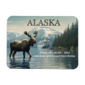 Alaska Cruise Cruise Moose Cabin Marker Magneet (Horizontaal)