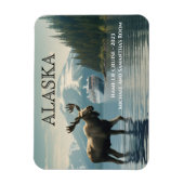 Alaska Cruise Cruise Moose Cabin Marker Magneet (Verticaal)