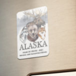Alaska Cruise Cruising Animals Beer Wolf Moose Magneet<br><div class="desc">Dit ontwerp kan op het gebied worden gepersonaliseerd dat door de foto en/of tekst te veranderen wordt verstrekt. Of het kan worden aangepast door te klikken deze Sjabloon personaliseert en dan de klik te kiezen om verdere optie aan te passen en de kleur van de achtergrond te schrappen of te...</div>