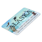 Alaska Cruise Cruising Custom Bear Moose Large Magneet (Linkerzijde)