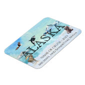 Alaska Cruise Custom Beer Moose Snow Magneet (Linkerzijde)