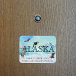 Alaska Cruise Custom Beer Moose Snow Magneet<br><div class="desc">Dit ontwerp kan op het gebied worden gepersonaliseerd dat door de foto en/of tekst te veranderen wordt verstrekt. Of het kan worden aangepast door te klikken deze Sjabloon personaliseert en dan de klik te kiezen om verdere optie aan te passen en de kleur van de achtergrond te schrappen of te...</div>