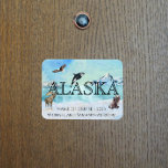 Alaska Cruise Custom Beer Moose Snow Magneet<br><div class="desc">Dit ontwerp kan op het gebied worden gepersonaliseerd dat door de foto en/of tekst te veranderen wordt verstrekt. Of het kan worden aangepast door te klikken deze Sjabloon personaliseert en dan de klik te kiezen om verdere optie aan te passen en de kleur van de achtergrond te schrappen of te...</div>
