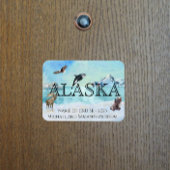 Alaska Cruise Custom Beer Moose Snow Magneet