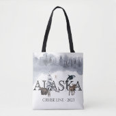 Alaska Cruise Custom Beer Moose Tote Bag (Voorkant)