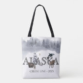Alaska Cruise Custom Beer Moose Tote Bag (Achterkant)