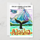 Alaska Cruise Deurmagneet Magnetische Uitnodiging (Voorkant)