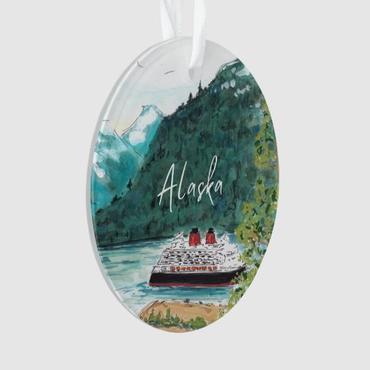 Alaska Cruise Kerstornament Ornament (voorkant)