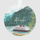 Alaska Cruise Kerstornament Ornament (achterkant)