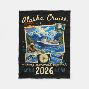 Alaska-cruise met herinneringen maken samen 2026 F Fleece Deken
