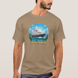 Alaska Cruise Mode On Scenic and AdventureFilled V T-shirt