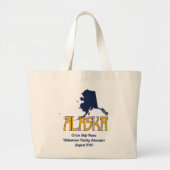 Alaska Cruise Monogram Grote Tote Bag (Voorkant)