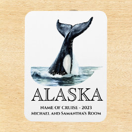 Alaska Cruise Orka staart Waterverf Magneet