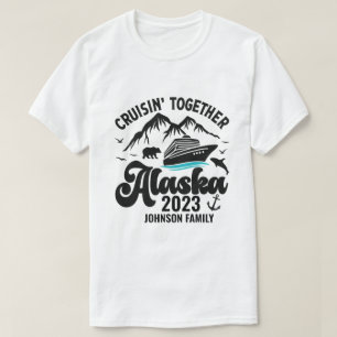 Alaska Cruise Samen Gepersonaliseerde Naam en Jaar T-shirt