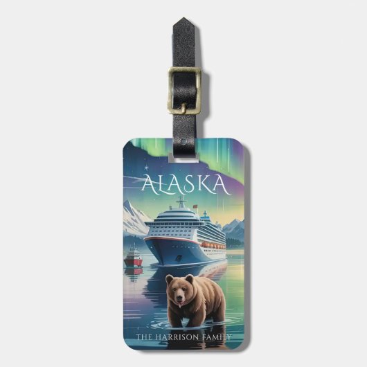Alaska Cruise Ship Bagage Label (Voorkant verticaal)