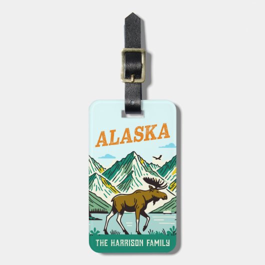 Alaska Cruise Ship Bagage Label (Voorkant verticaal)