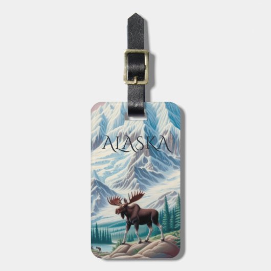 Alaska Cruise Ship Bagage Label (Voorkant verticaal)
